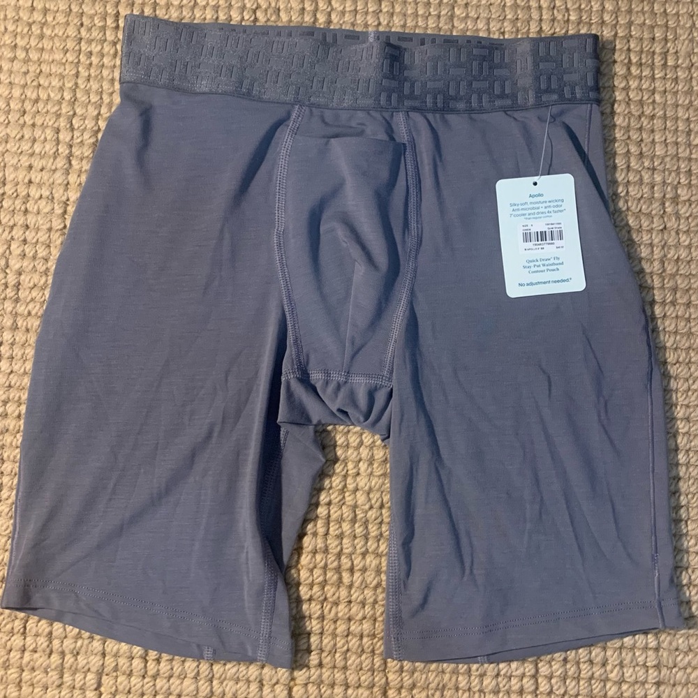 New With Tags Tommy John Apollo 8” Boxer Briefs Men’s Small Silky Soft Gray - Picture 6 of 6